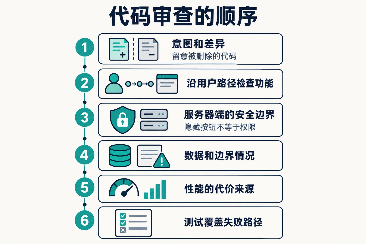代码审查的顺序