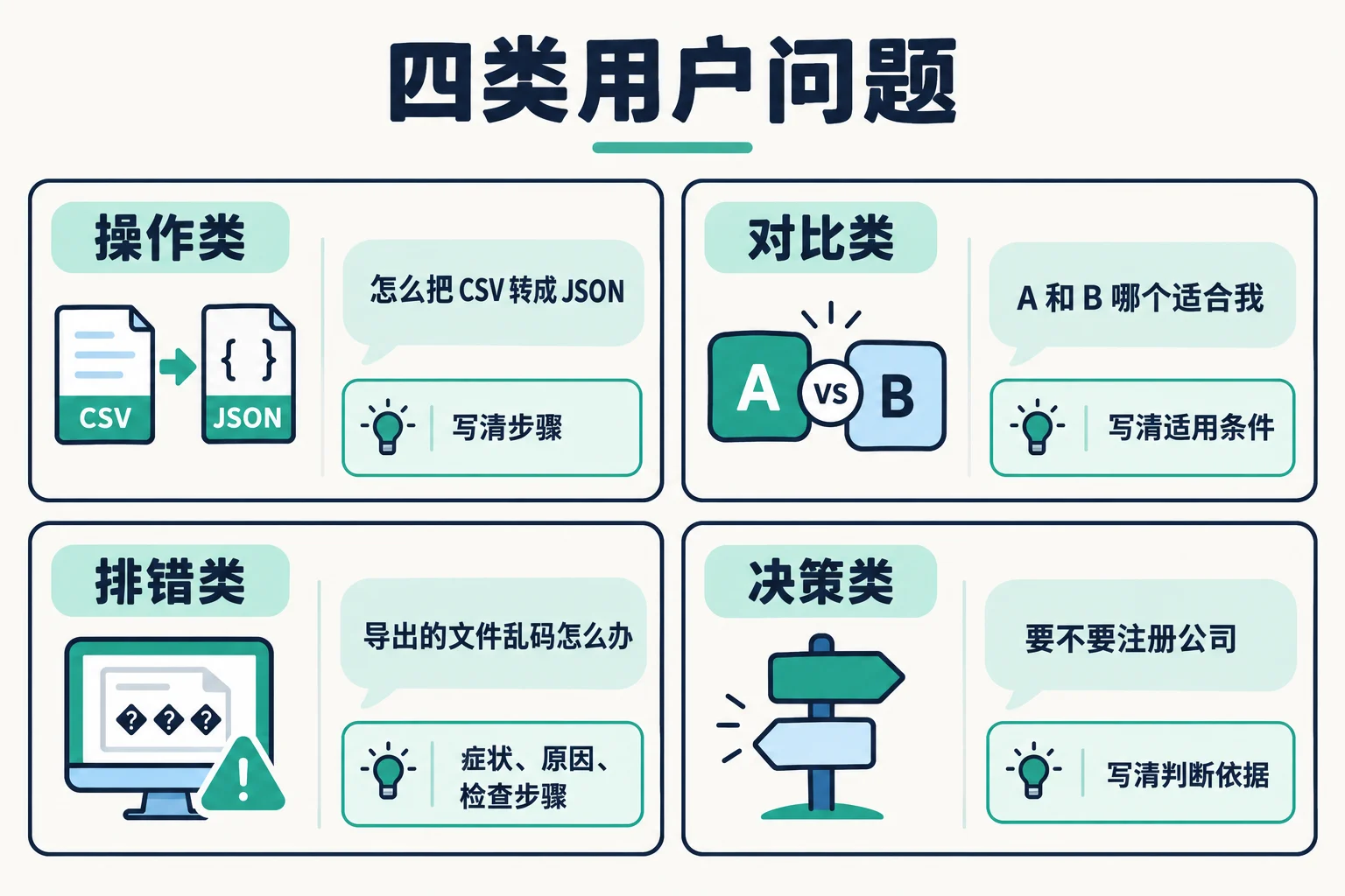 从用户问题到内容