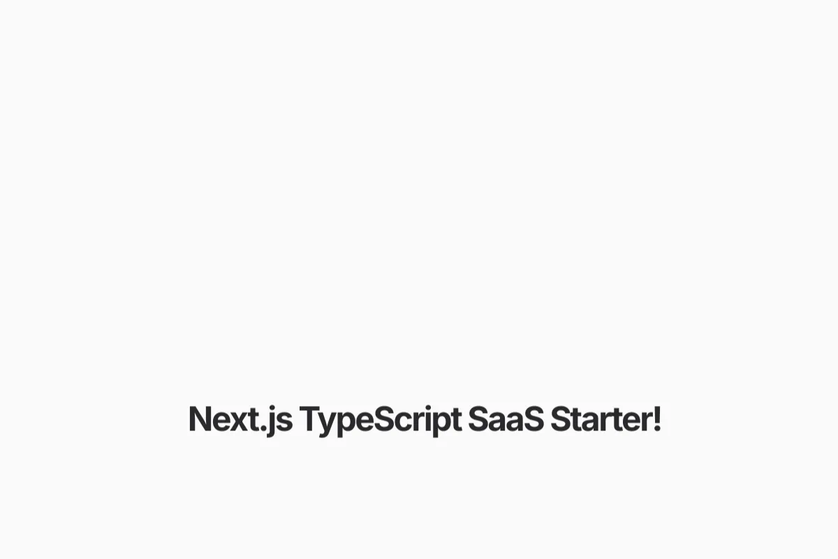 nextjs-typescript-saas 首页或项目页面截图